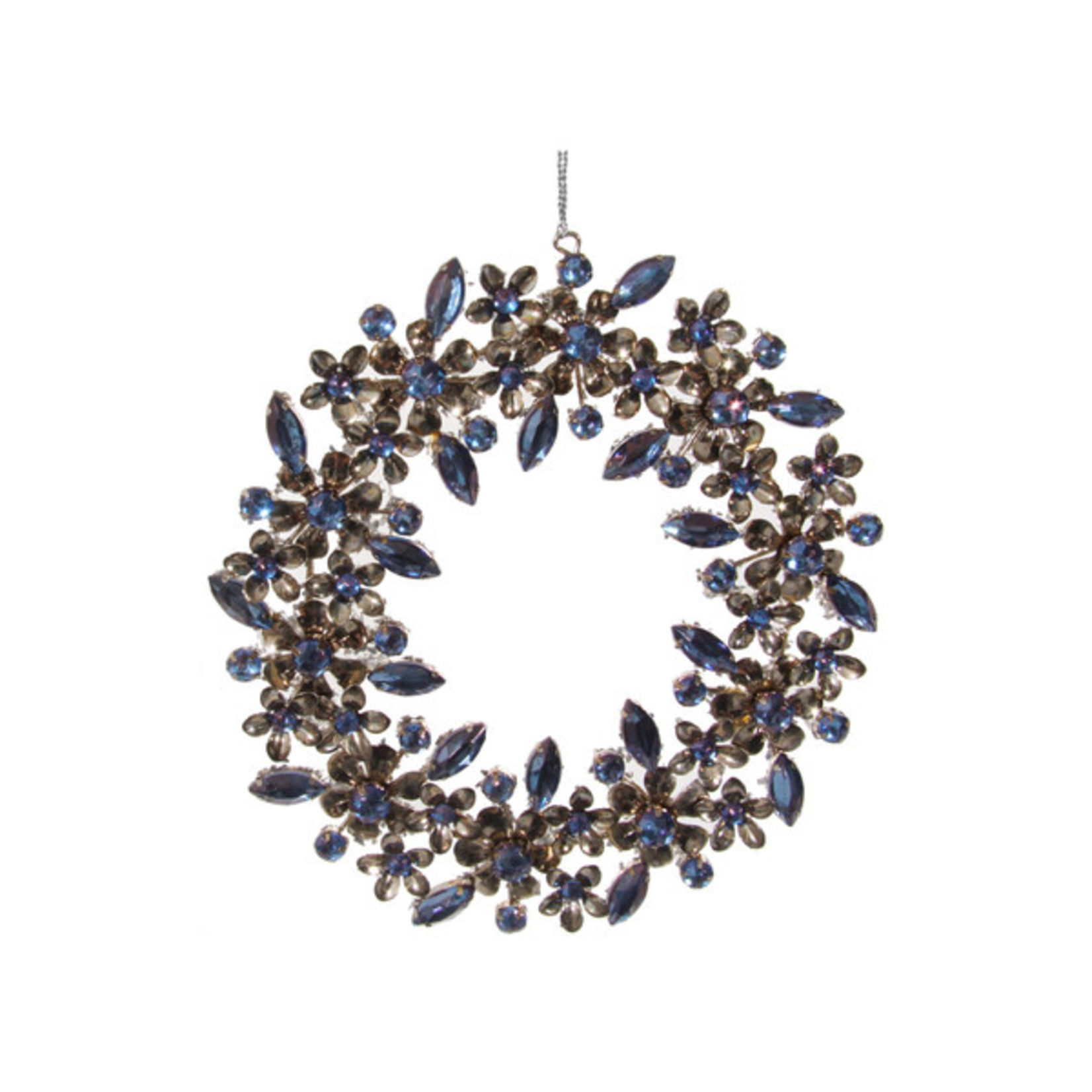 Shishi LLC Jewel Wreath Ornament Blue