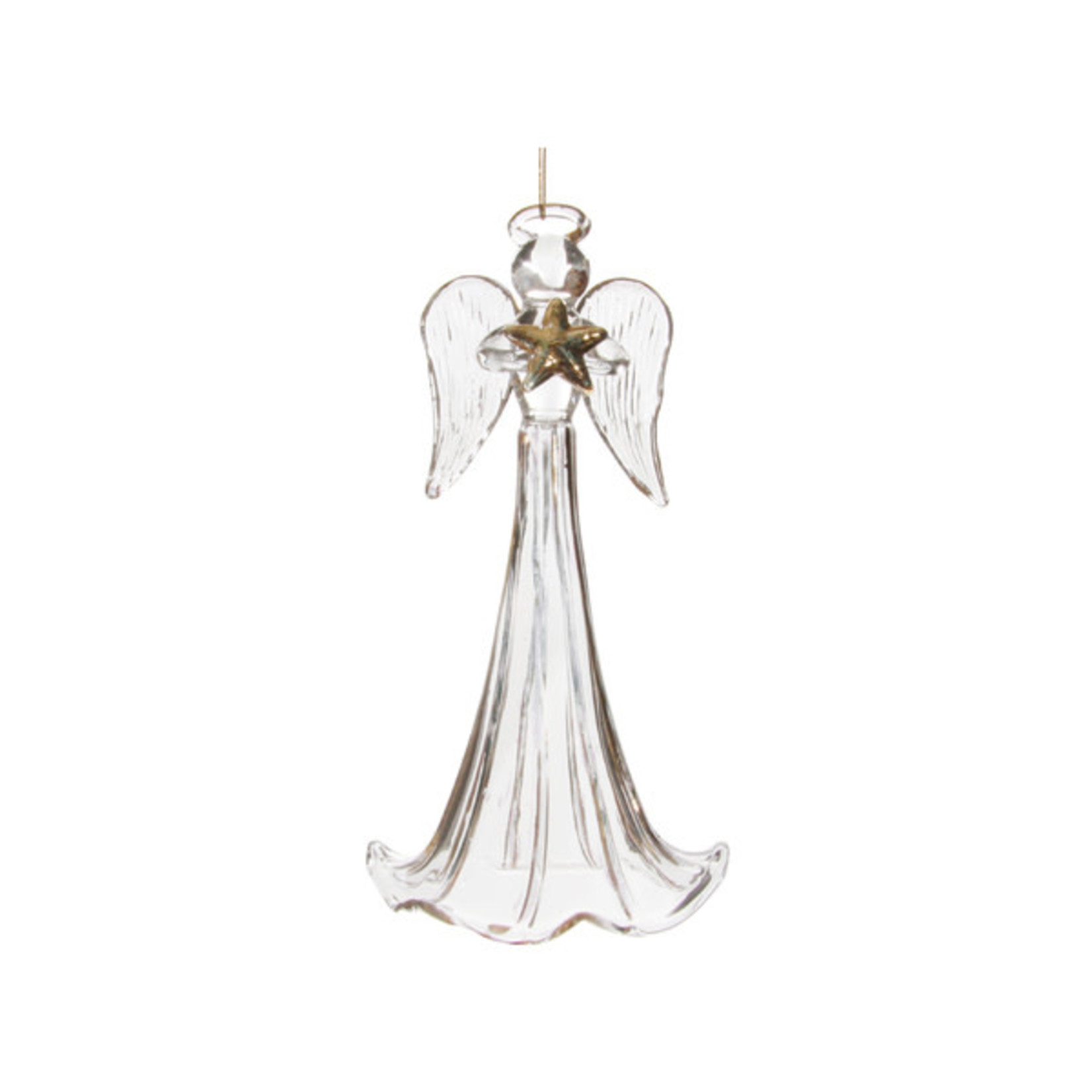 Shishi LLC Gold Angel Holding Star Ornament