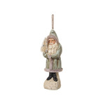 Shishi LLC Blue Santa Christmas Ornament 6"