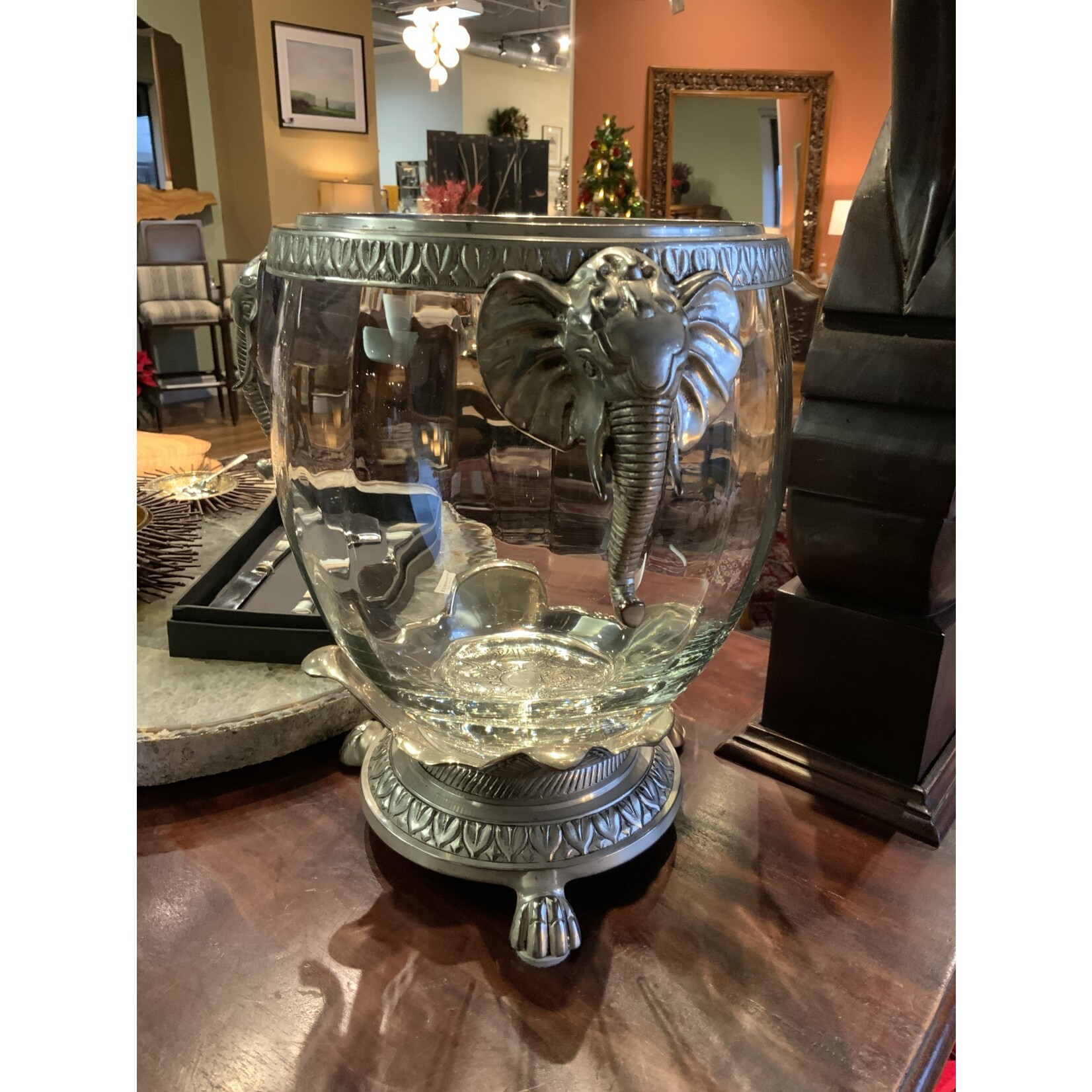 Castilian Elephant Glass Urn
