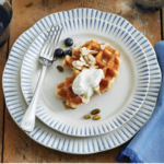 Juliska Sitio Indigo Stripe Ceramic Dinner Plate