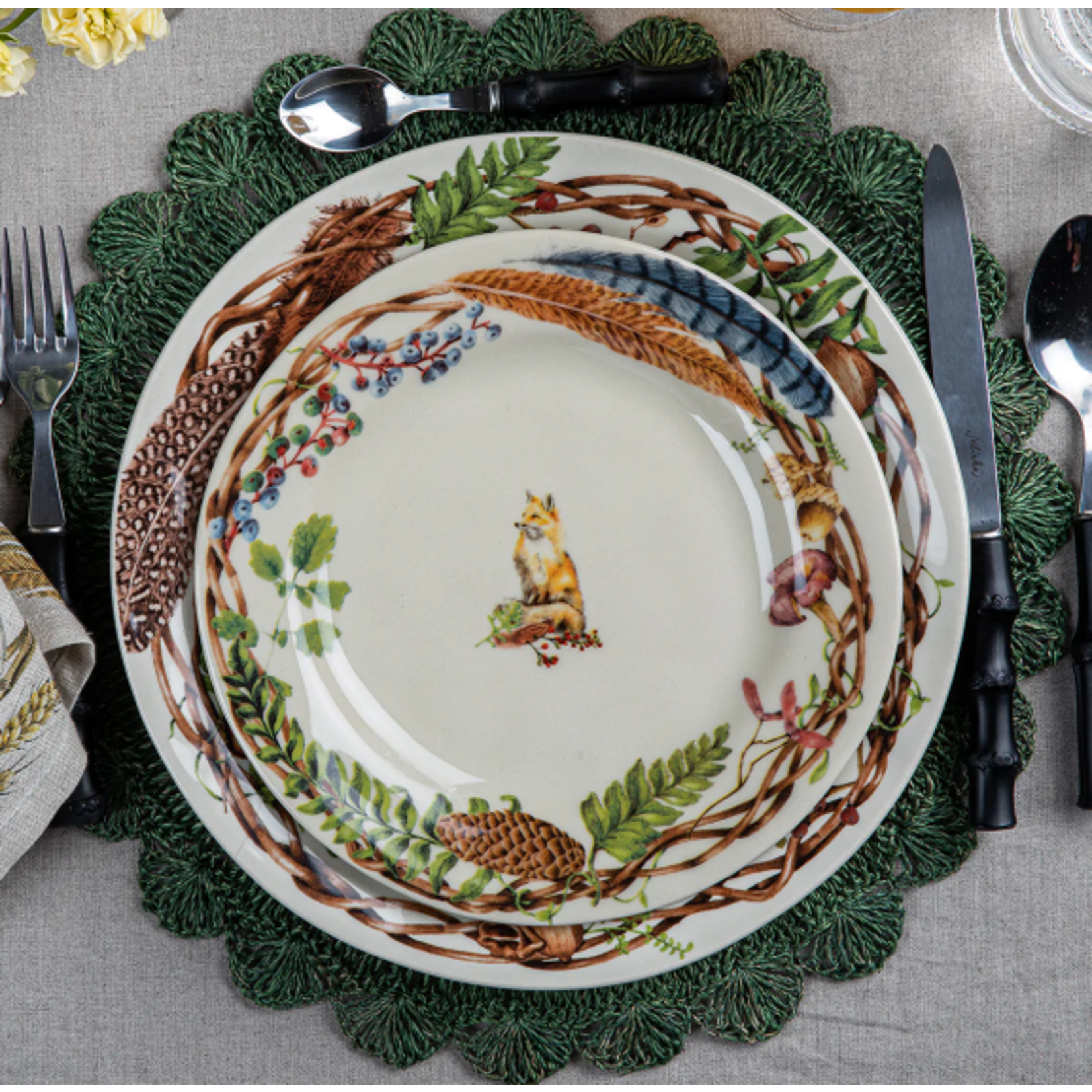 Juliska Forest Walk Salad Plates Set of 4