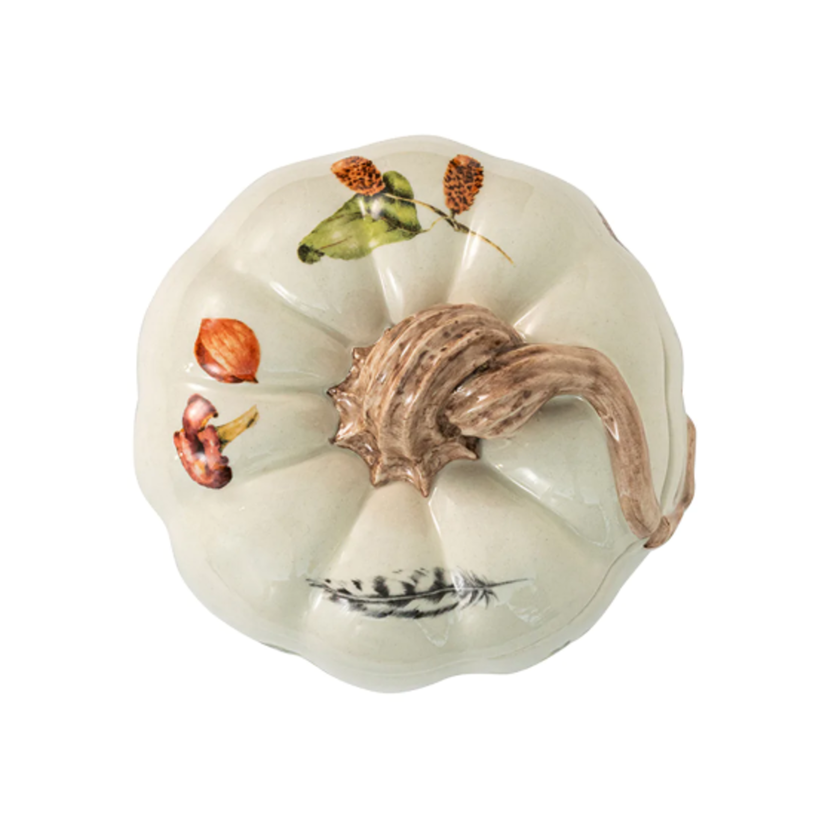 Juliska Forest Walk Cafe Au Lait Ceramic Pumpkin Jar