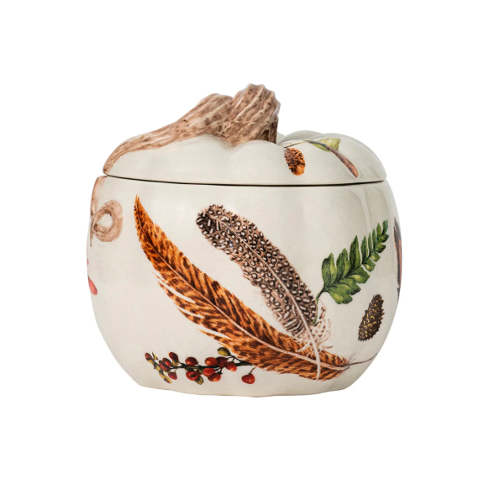 Juliska Forest Walk Cafe Au Lait Ceramic Pumpkin Jar