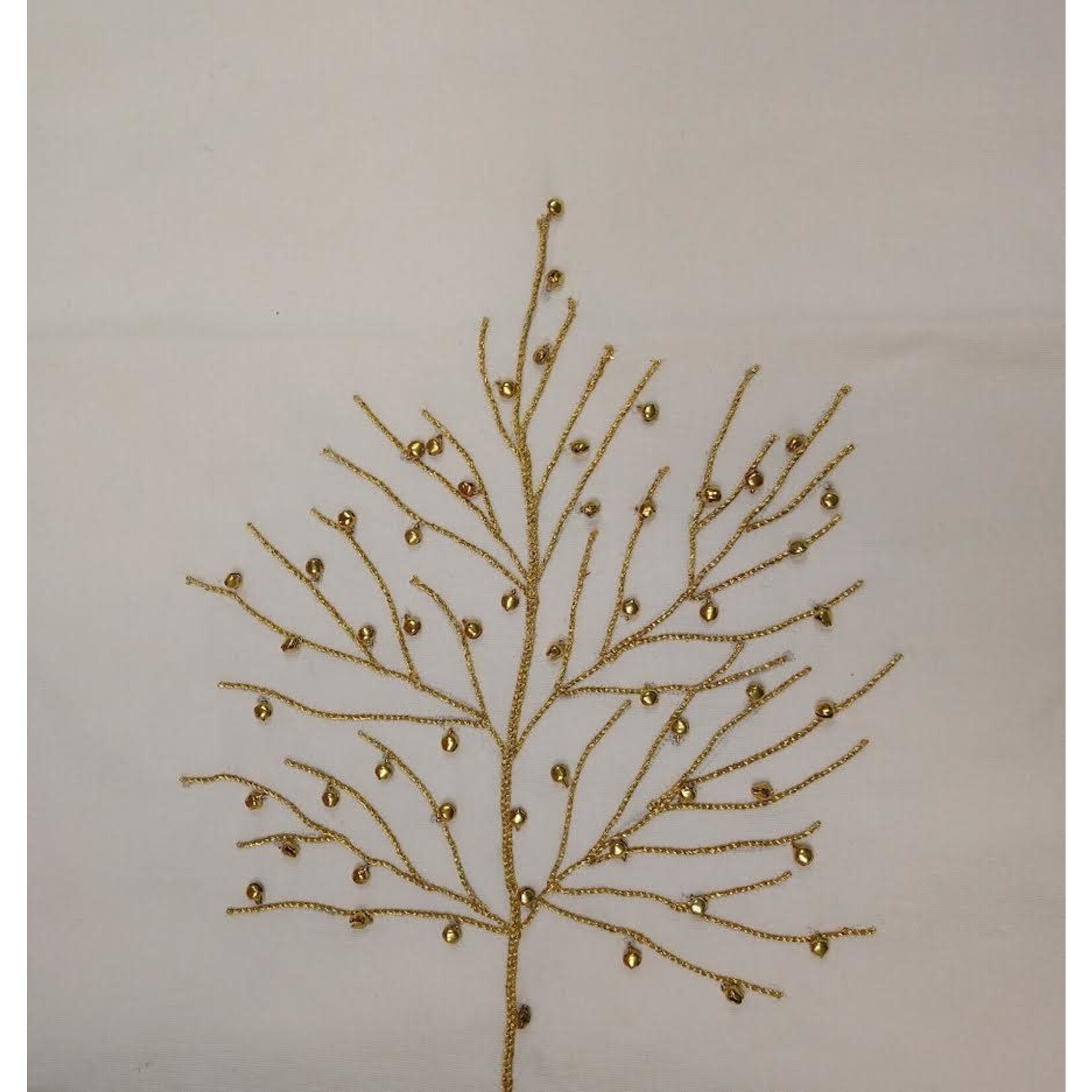 Saro Trading Company Xmas Tree Gold Table Runner