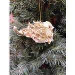 Katherine's Collection Green Fluffle Bird earl Belly Large Ornament