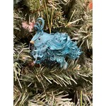 Katherine's Collection Teal Jewel Tone Nativity Fluffle Small Bird Ornament