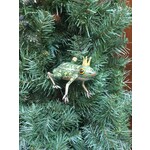 Mia King of the Pond Glass Frog Ornament