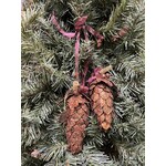 Katherine's Collection Chestnut Pinecone Cluster Ornament