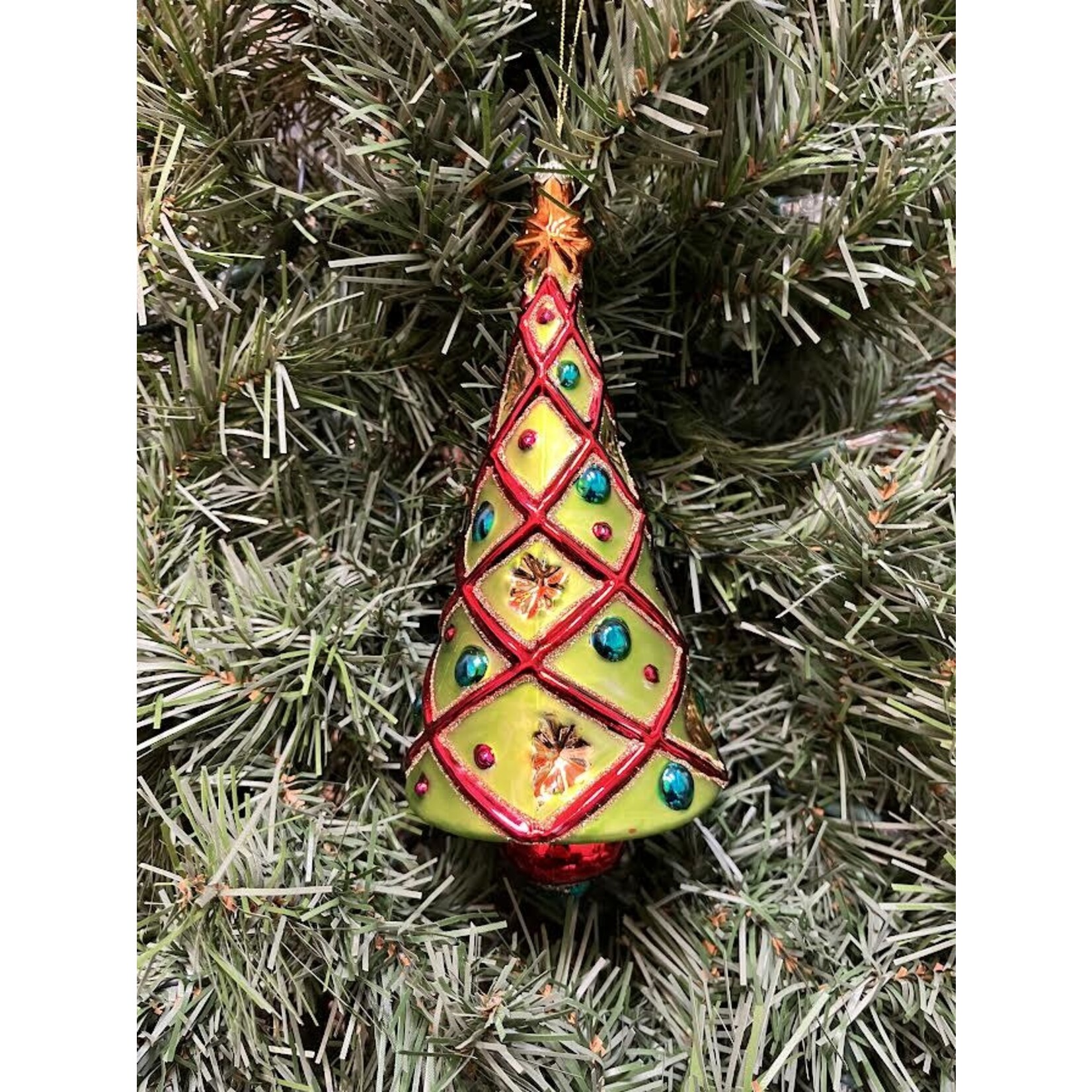 Katherine's Collection North Pole Glass Tree Ornament