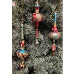 Katherine's Collection Nutcracker Dangling  Finial Ornament Red Gold Teal