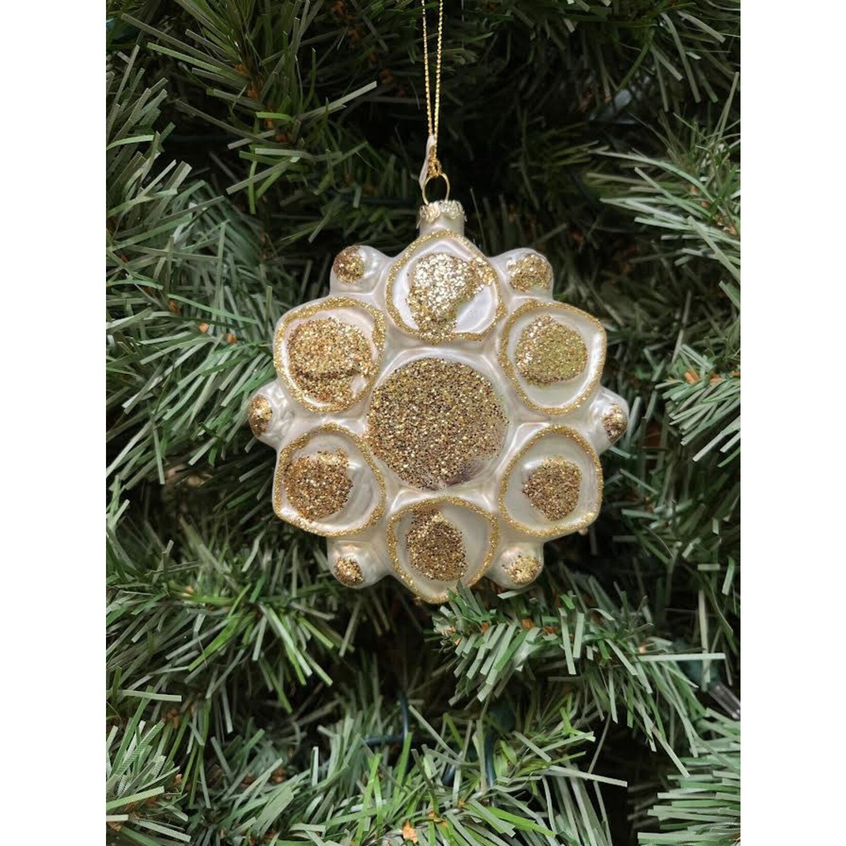 Katherine's Collection Jeweled Applique Gold Star Ornament