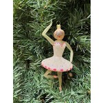 Mia Prima Ballerina Free Blown Glass Ornament
