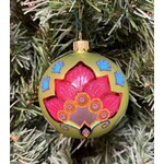Tannenbaum Treasures Lotus Ball Ornament Green