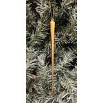 Shishi LLC Glass Icicle Gold Leaf Large Ornament 10"