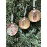 Two's Company Vintage-Inspired Glass Ornament 3"