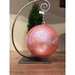 Katherine's Collection Glass Pearlized Light Pink Ball Ornament