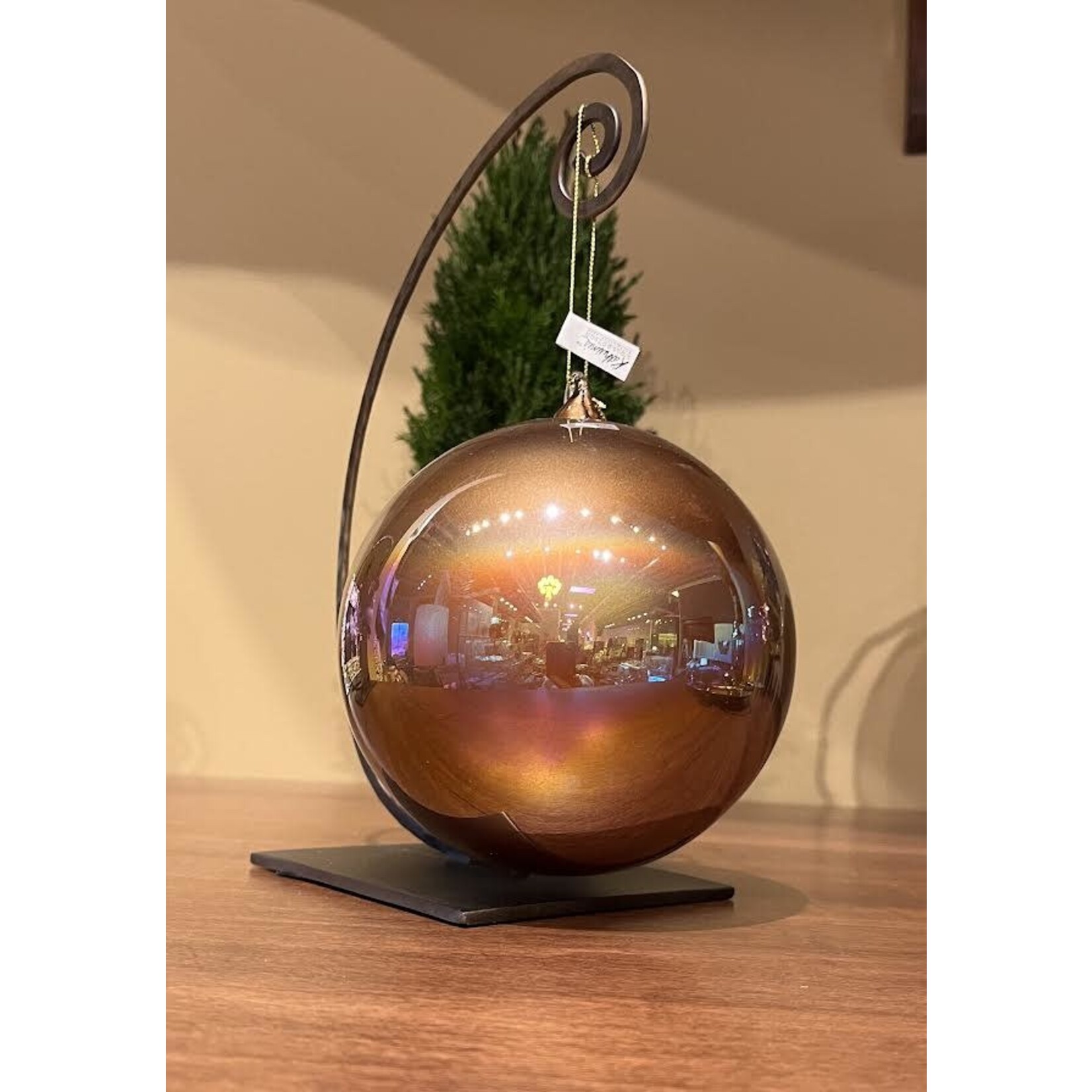 Katherine's Collection Large Pearlized Brown Ornament