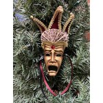 Katherine's Collection Happy Sad Gold Carnival Mask Ornament