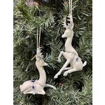 Katherine's Collection Azure Light Blue Reindeer Ornament