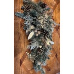 Katherine's Collection Holiday Pine Cones Gold Green Swag