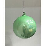 Katherine's Collection Journey Pearlized Aqua Green Glass Ball Ornament