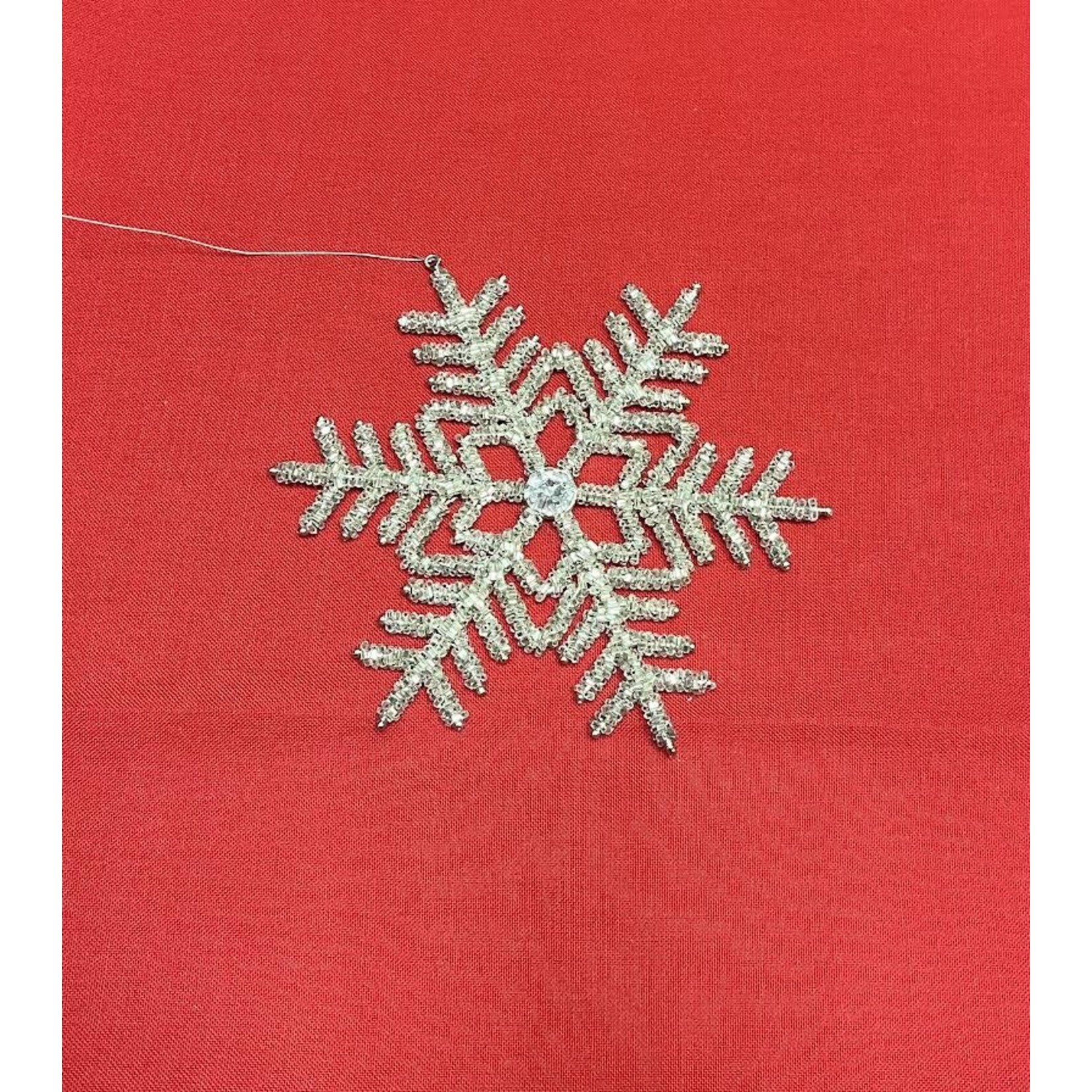 Two's Company Snowflake Wire Ornament Large
