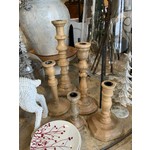 Two's Company Wooden Candlesticks Set of 5