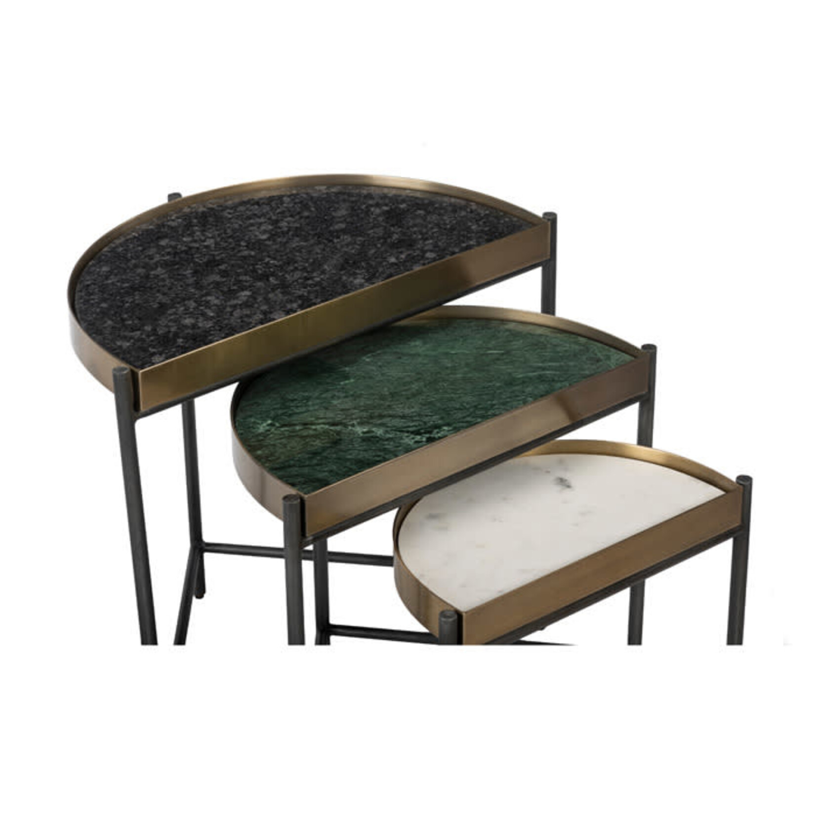 Union Home LLC Demi Nesting Marble Top Table Med - Sold Separately