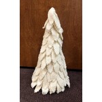 Two's Company Hand Crafted Snow White Felt Tree Medium