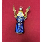 Tannenbaum Treasures Angel in Blue Gown Glass Ornament