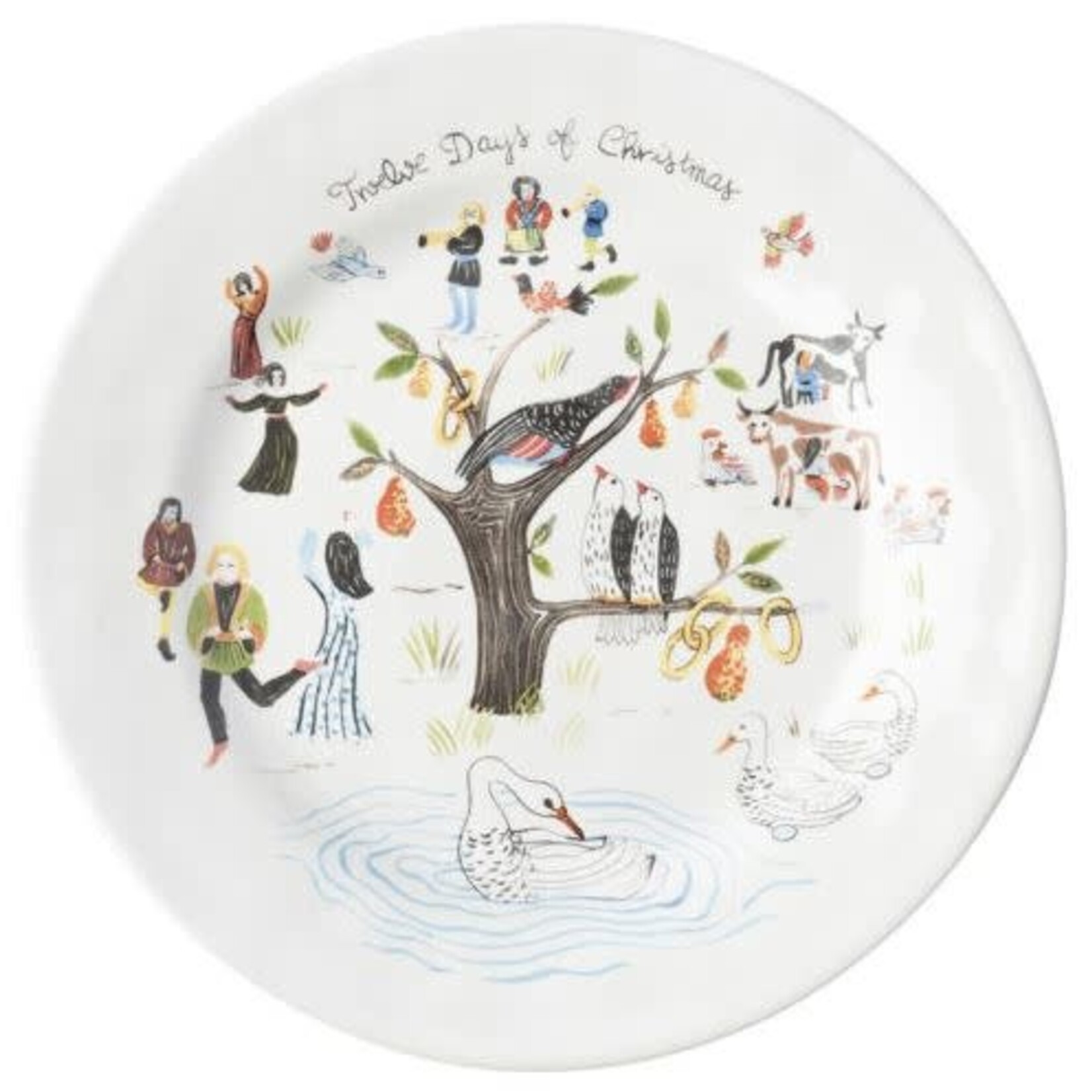 Juliska 12 Days of Christmas All On One Dessert & Salad Plate