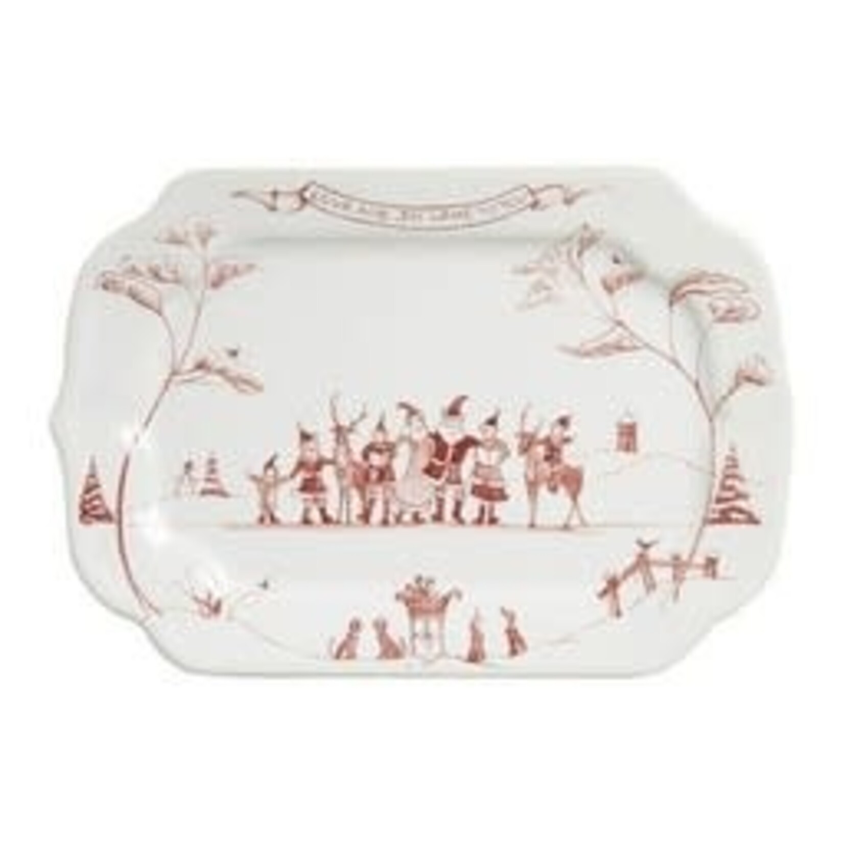 Juliska Winter Frolic Ruby Gift Tray