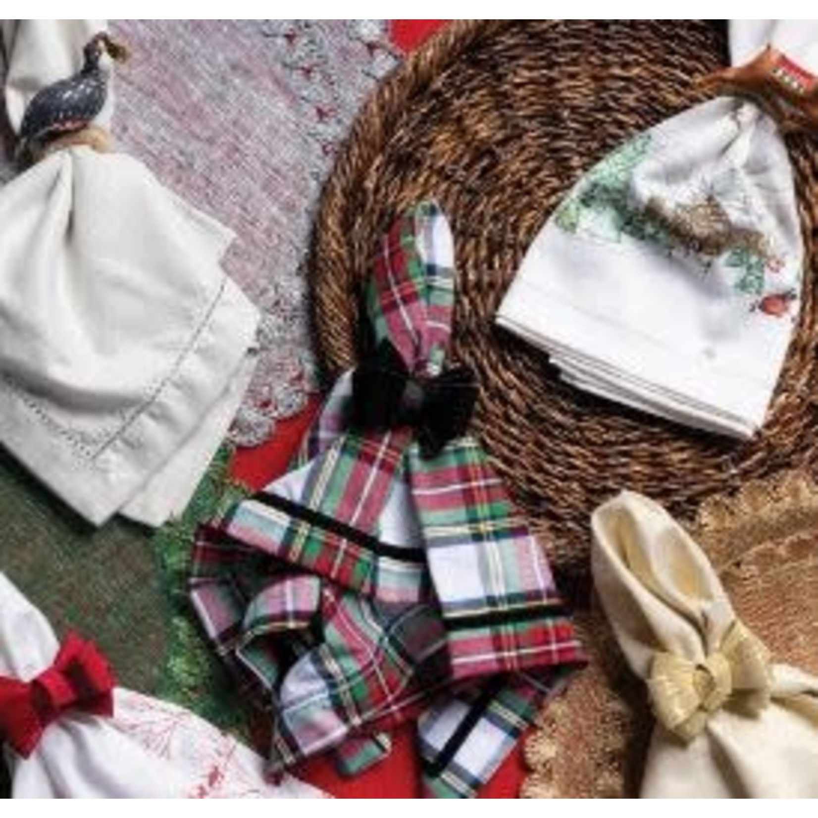 Juliska Stewart Tartan Holiday Cotton Napkin