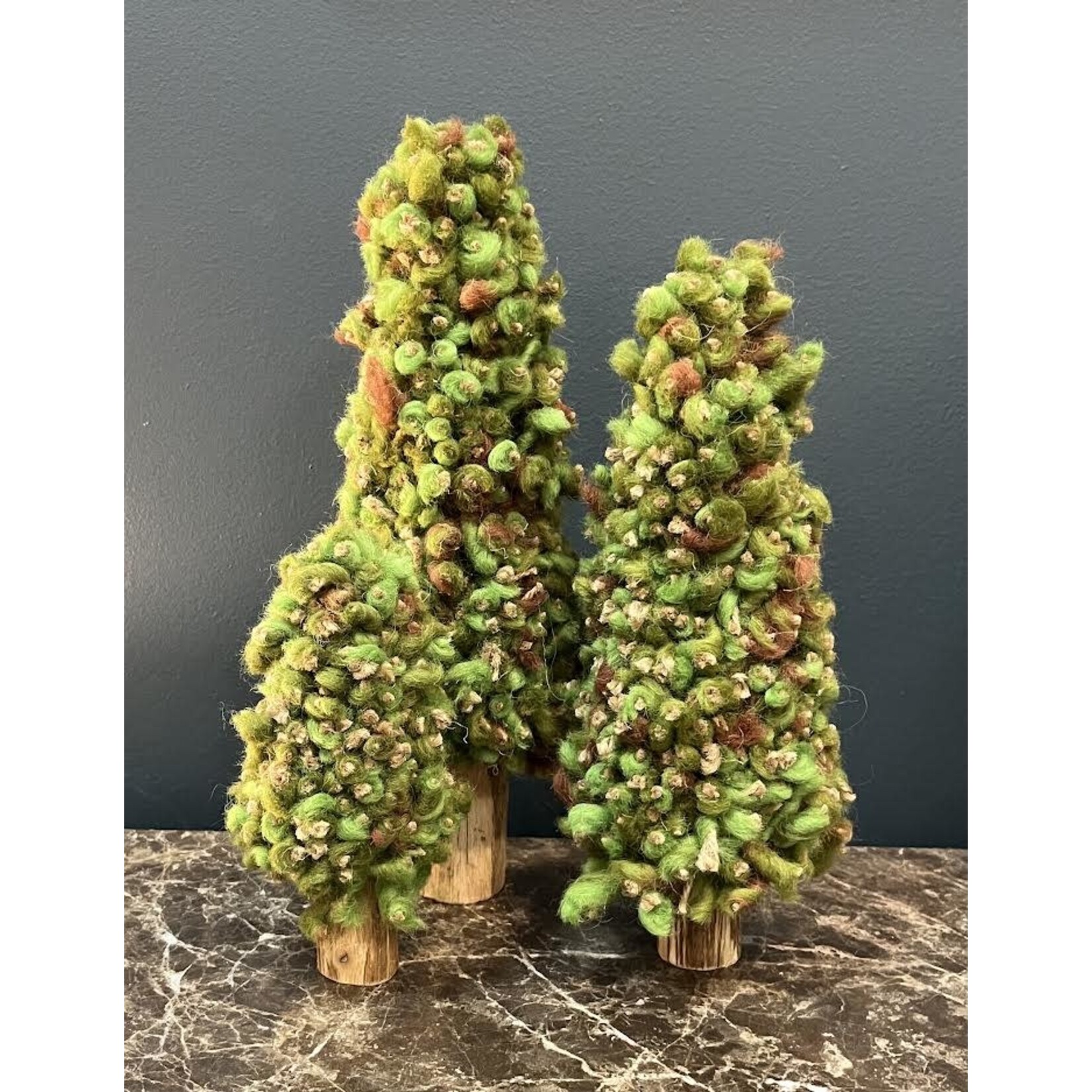 Roost Wooly Bavarian Forest Tree Set of 3