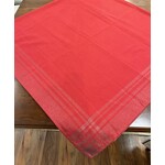 Saro Trading Company Nicole Red Tablecloth 72x72
