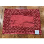 Saro Trading Company Beaded Burgundy Placemat