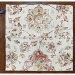 Karen Lee Ballard Vintage Brown Rust Floral Napkin