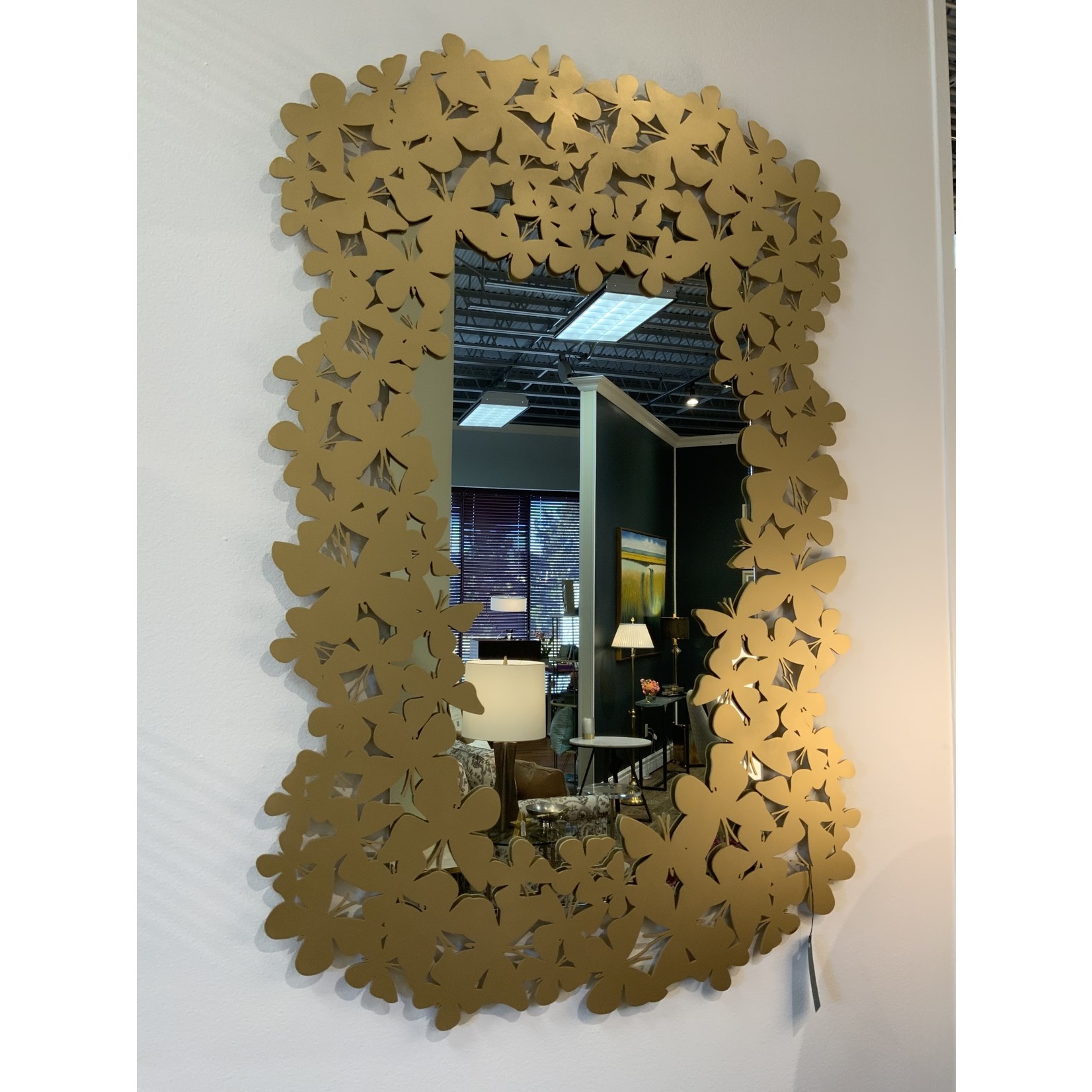 Tommy Mitchell Company Butterfly Gold Mirror