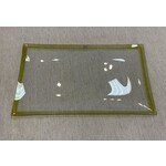 Alan Lee Collection Martini Rectangle Glass Tray Platter