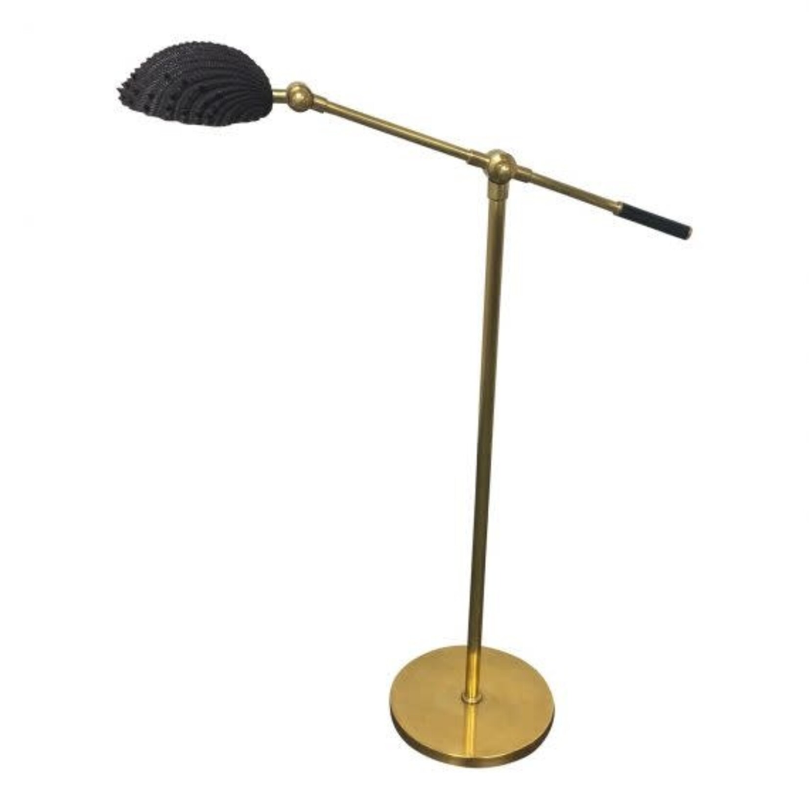 Maitland Smith Brass Floor Lamp Black Shell