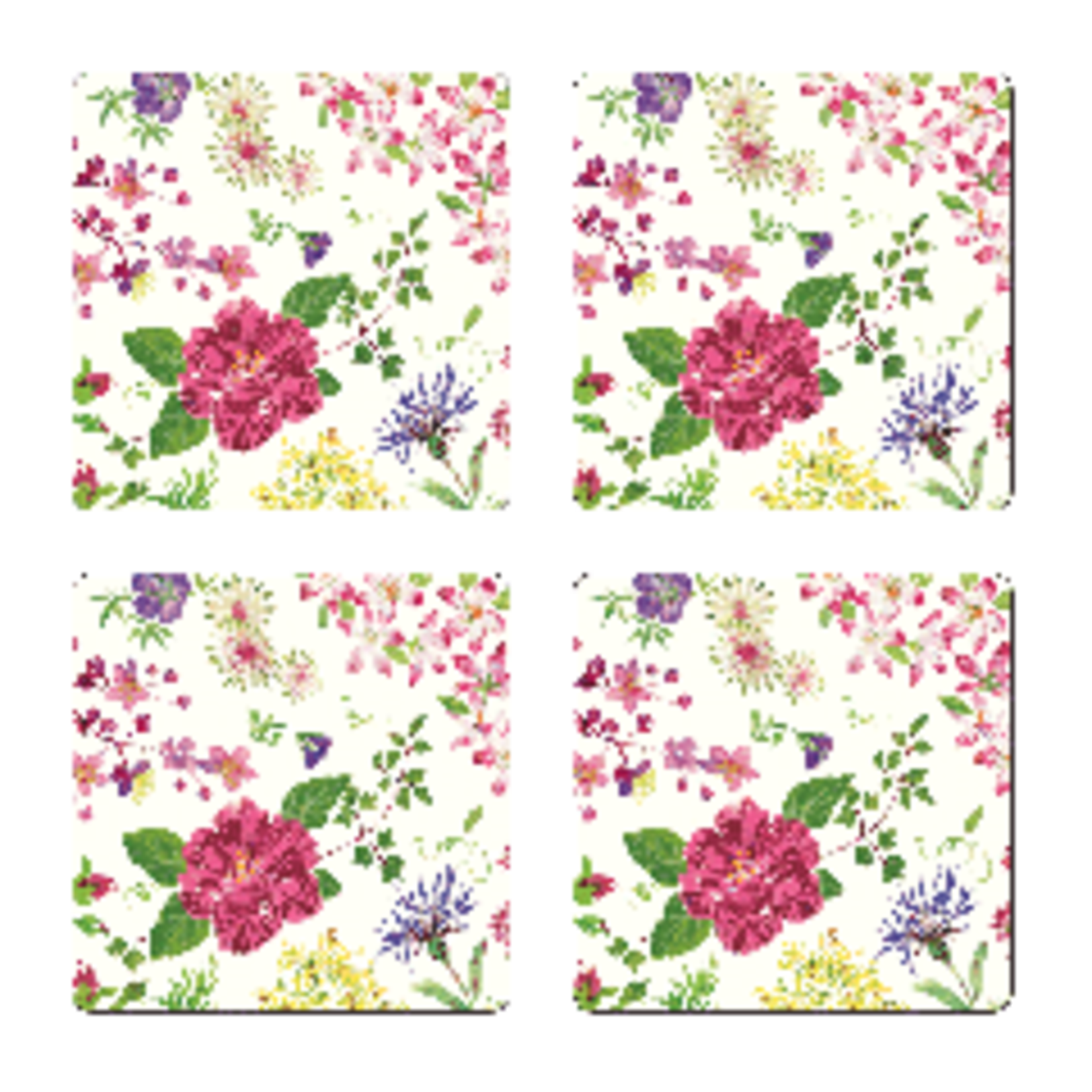 Gien Millefleurs Coasters Set of 4