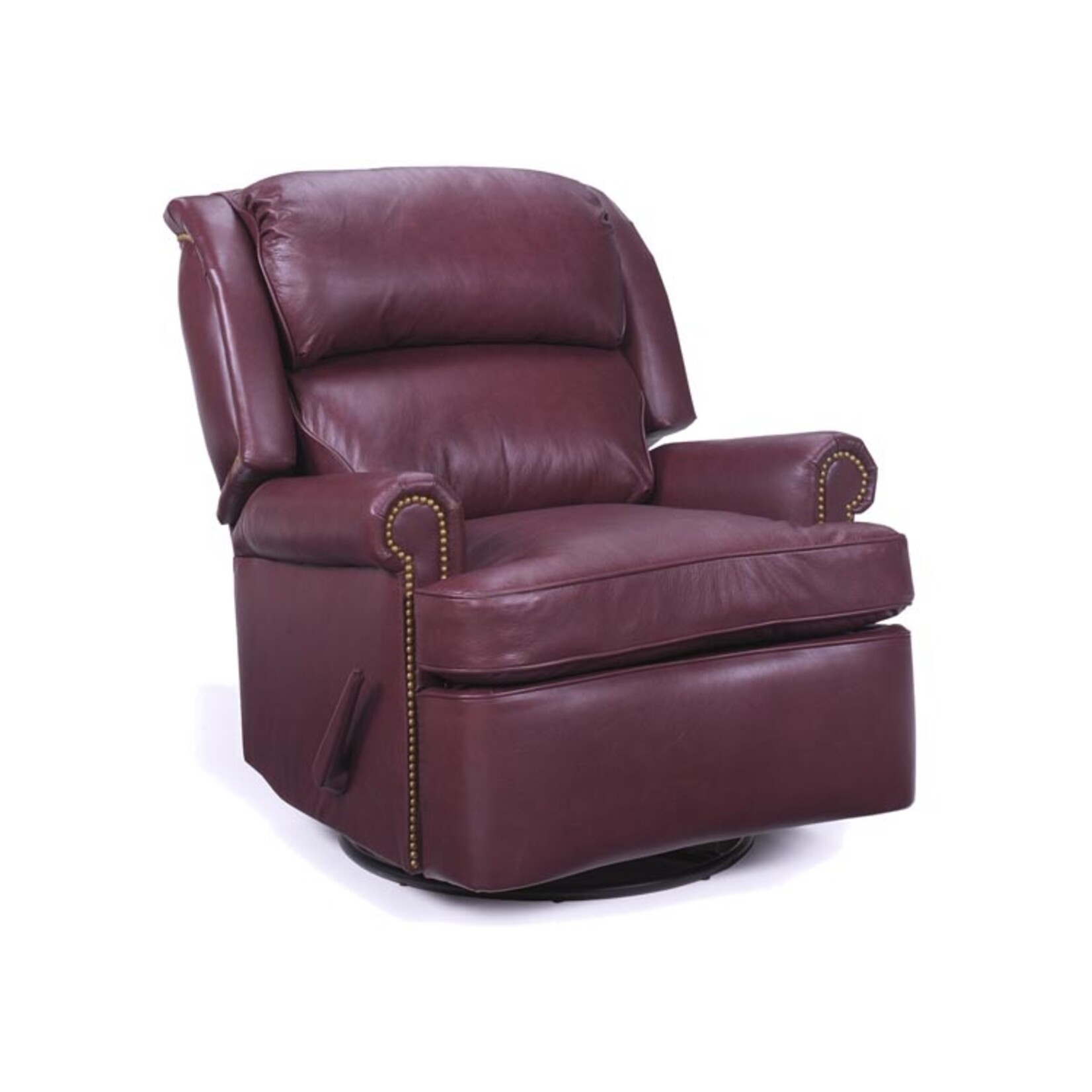 Leathercraft Bradley Applause Husk Leather Swivel Glide Recliner