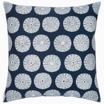 John Robshaw Textiles Aleesa Indigo Decorative Pillow 22x22 with Feather Insert