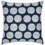 John Robshaw Textiles Aleesa Indigo Lotus Decorative Pillow 22x22