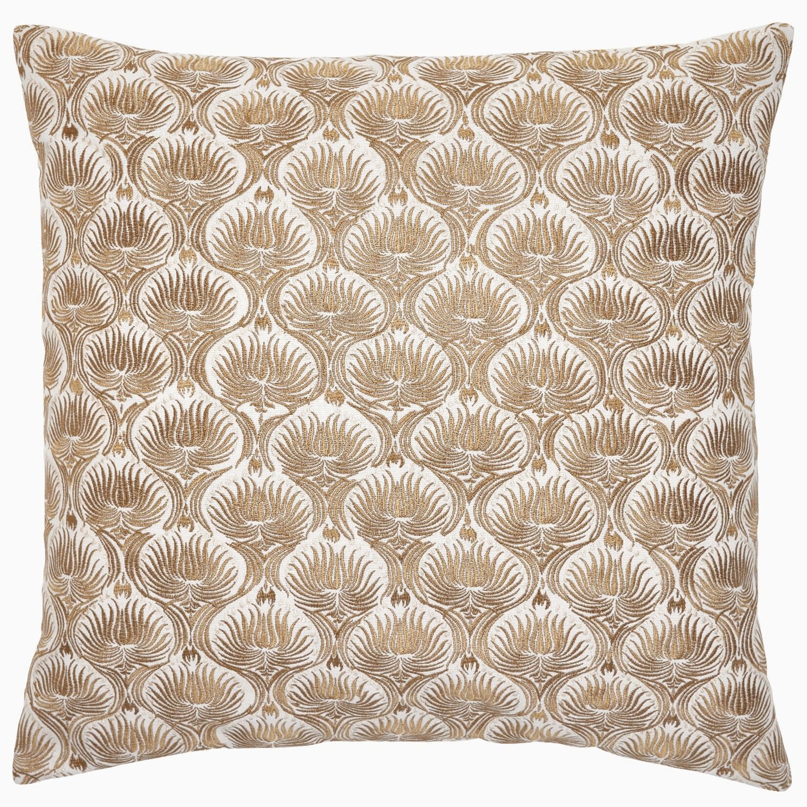 John Robshaw Textiles Divit Metallic Marigold Decorative Pillow
