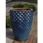 Campania Facet Planter Tall Rustic Blue