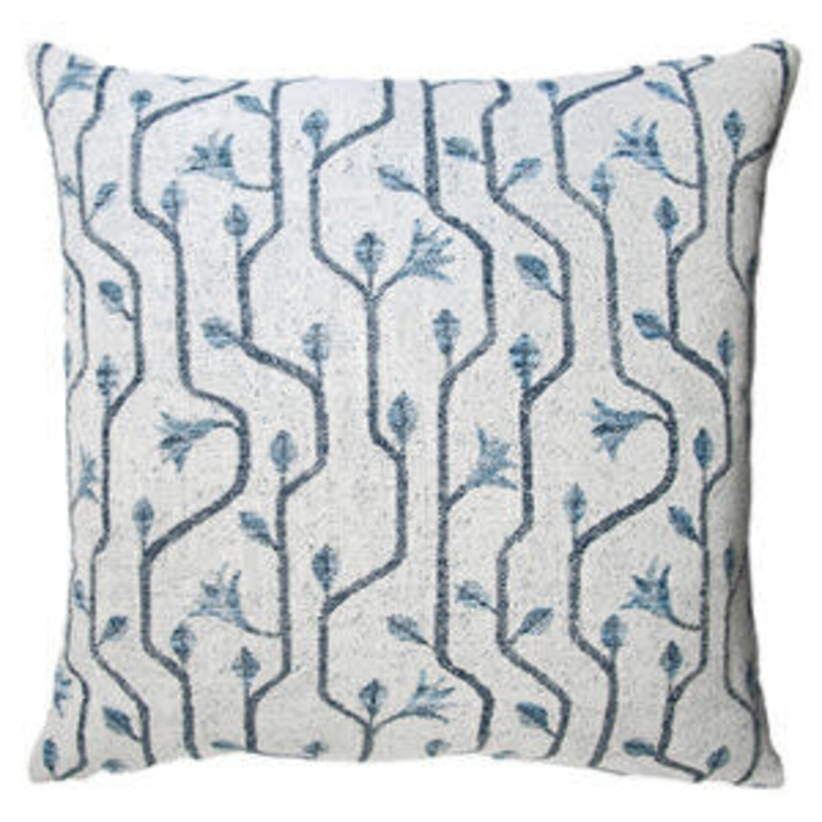 Kevin O'Brien Studio Craftsman Weather Resistant Blue Throw Pillow 22x22