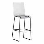 Summer Classics Claro 30" Bar Stool Acrylic Black