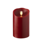 RAZ Imports Moving Flame Red Pillar Candle